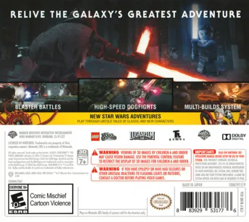 LEGO Star Wars - The Force Awakens (USA) box cover back